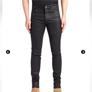 Monfrère Greyson Noir Coated Japanese Black Slim Denim Men Sz 31